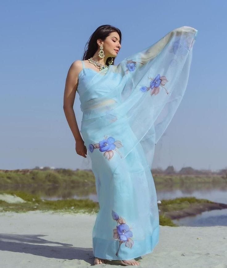 Vk4103 Organza Designer Silk Saree Catalog